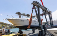 Cabin Control Boat Yacht Marine Travel Lift Crane On Dock Arm