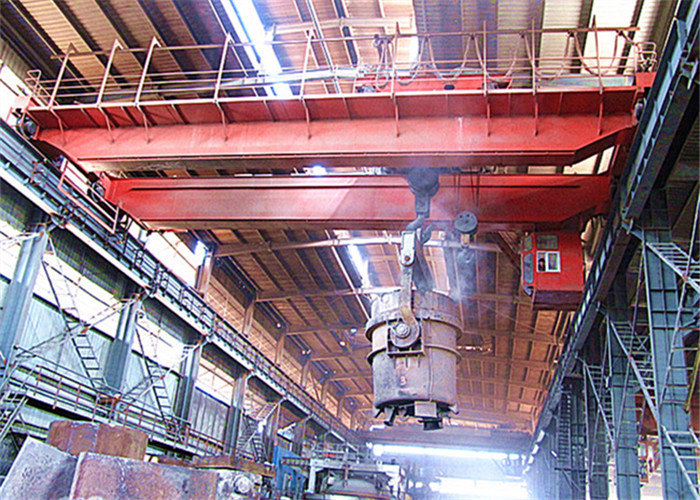 Heavy Duty Steel Overhead 3P Ladle Crane For Steel Plant To Lift Molten Metal